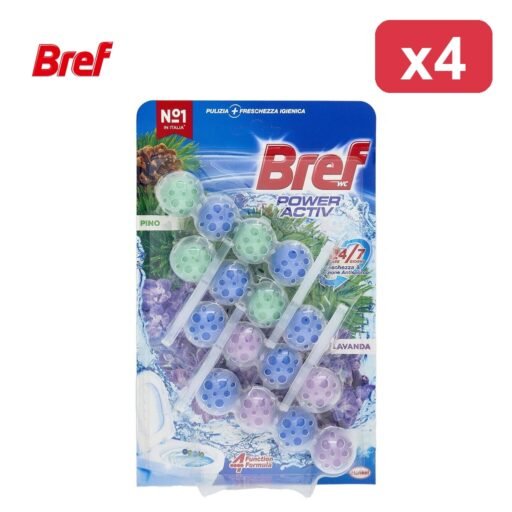 BREF WC POWER ACTIV 4X50G PINO-LAVANDA