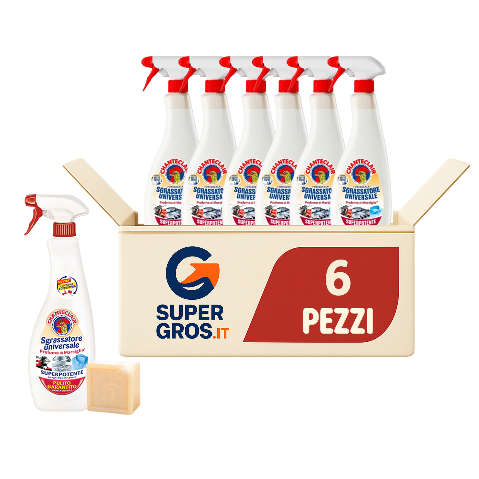Chanteclair Sgrassatore Spray Marsiglia 600Ml Art.0126710It 3 - immagine 3