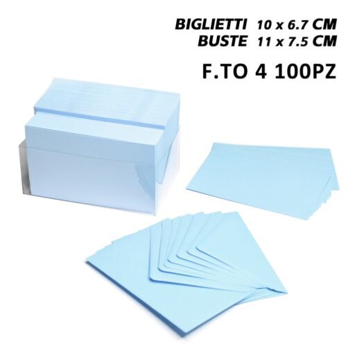 BIGL. BUSTE F.TO 4 100/100 CELESTE