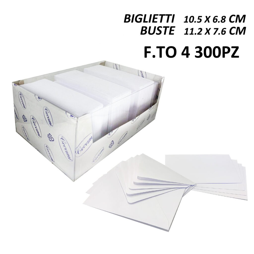 Biglietti E Buste F.To 4 300 300 Bianco Art.Lf40500F4 Hd 1Pz
