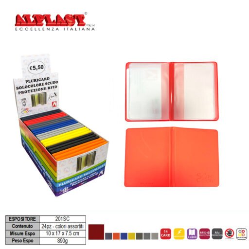 Pluricard 24Pz Scudo Tu Colori Ass.Alplast Art.201Sc Pz1