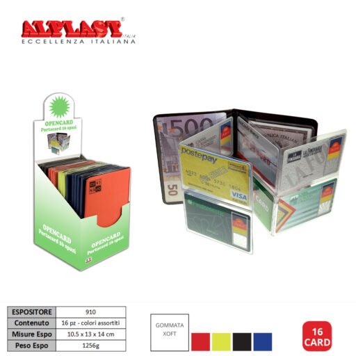 Porta Card 16Pz Fisarmonica Alplast Art.910 Pz1