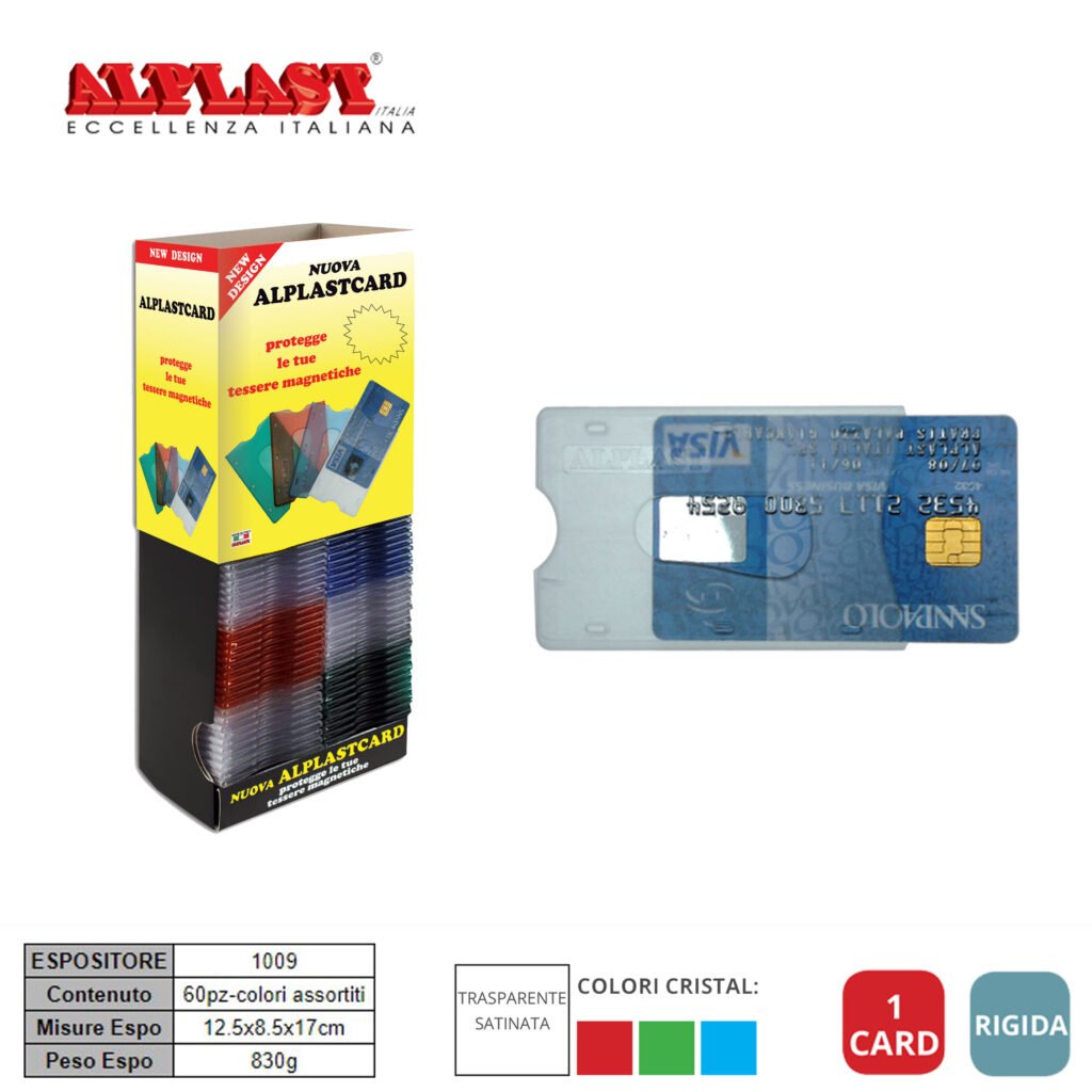 Porta Card 60Pz Rigido Alplast Art.1009 Pz1