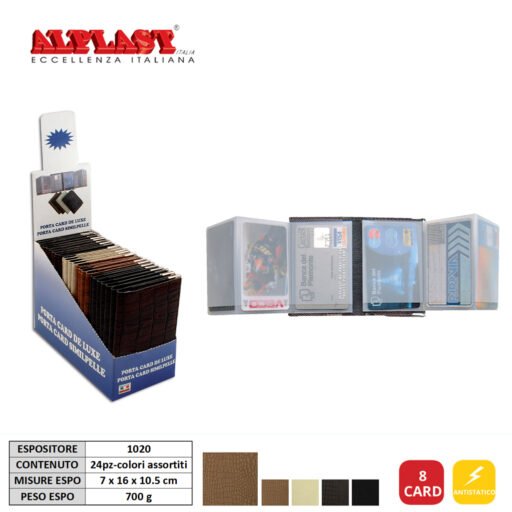 Porta Card 24Pz Similpelle 8Ps Alplast Art.1020 Pz1