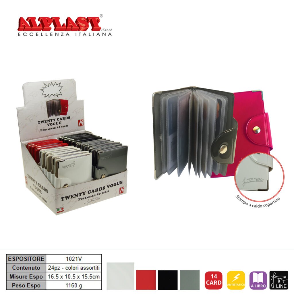 Porta Card 24Pz Twenty Alplast Art. 1021V Pz1