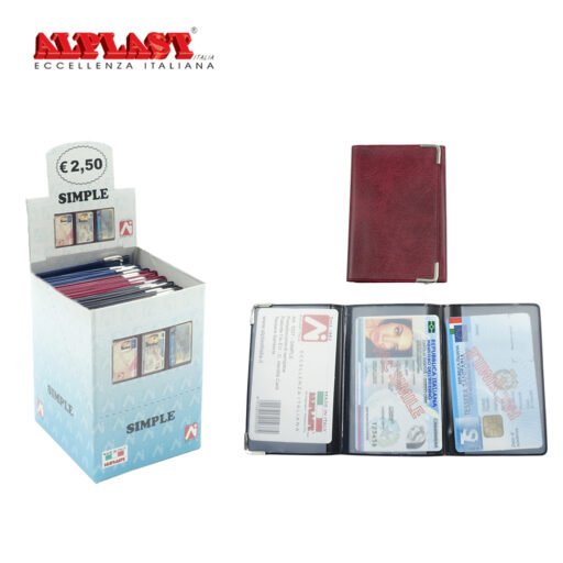 Porta Card 24Pz Color Scuri Alplast Art.1037 Pz1