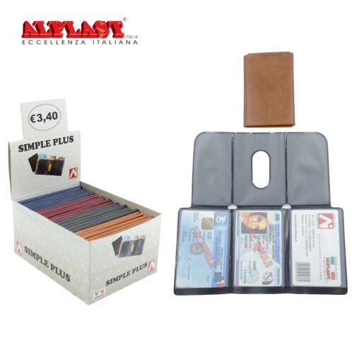Porta Card 24Pz Colori Scuri Alplast Art.1038 Pz1