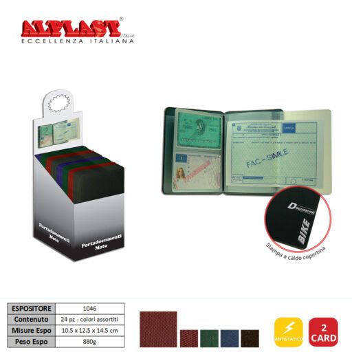 Porta Documenti Moto 24Pz Alplast Art.1046 Pz1