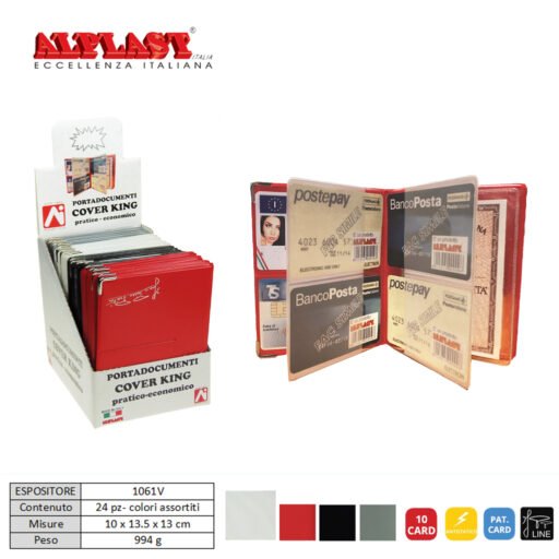 Porta Card 24Pz Cover King Vogue Alplast Art.1061V Pz1