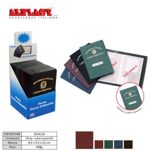 Carta Identita 24Pz Colori Scuri Alplast Art.1014 24 Pz1