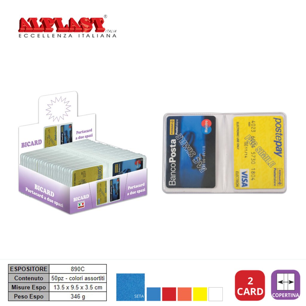 Porta Card 50Pz Alplast Art.890C Pz1