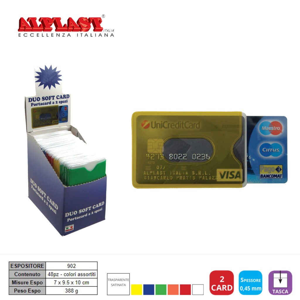 Porta Card Soft Duo 48Pz Alplast Art.902 Pz1
