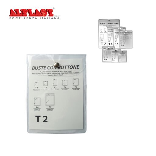 T2 10X13Cm Porta Doc. 100Pz Alplast Art.994T2 Pz1