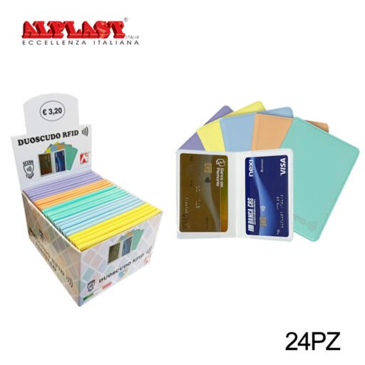 Porta Card Scudo 24Pz Color.Ass.Past. Alplast Art.890Scp Pz1