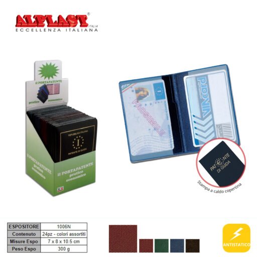 Porta Patente Card 24Pz Alplast Art.1006N Pz1