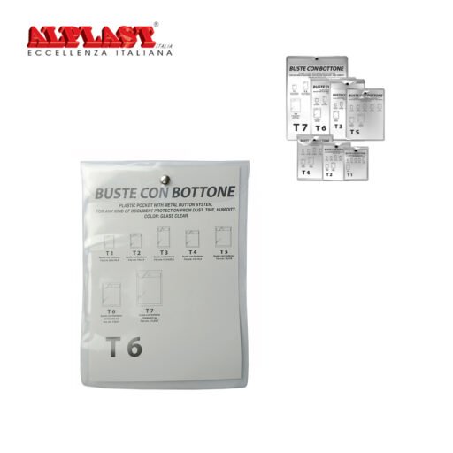 T6 15X21Cm Porta Doc. 50Pz Alplast Art.994T6 Pz1