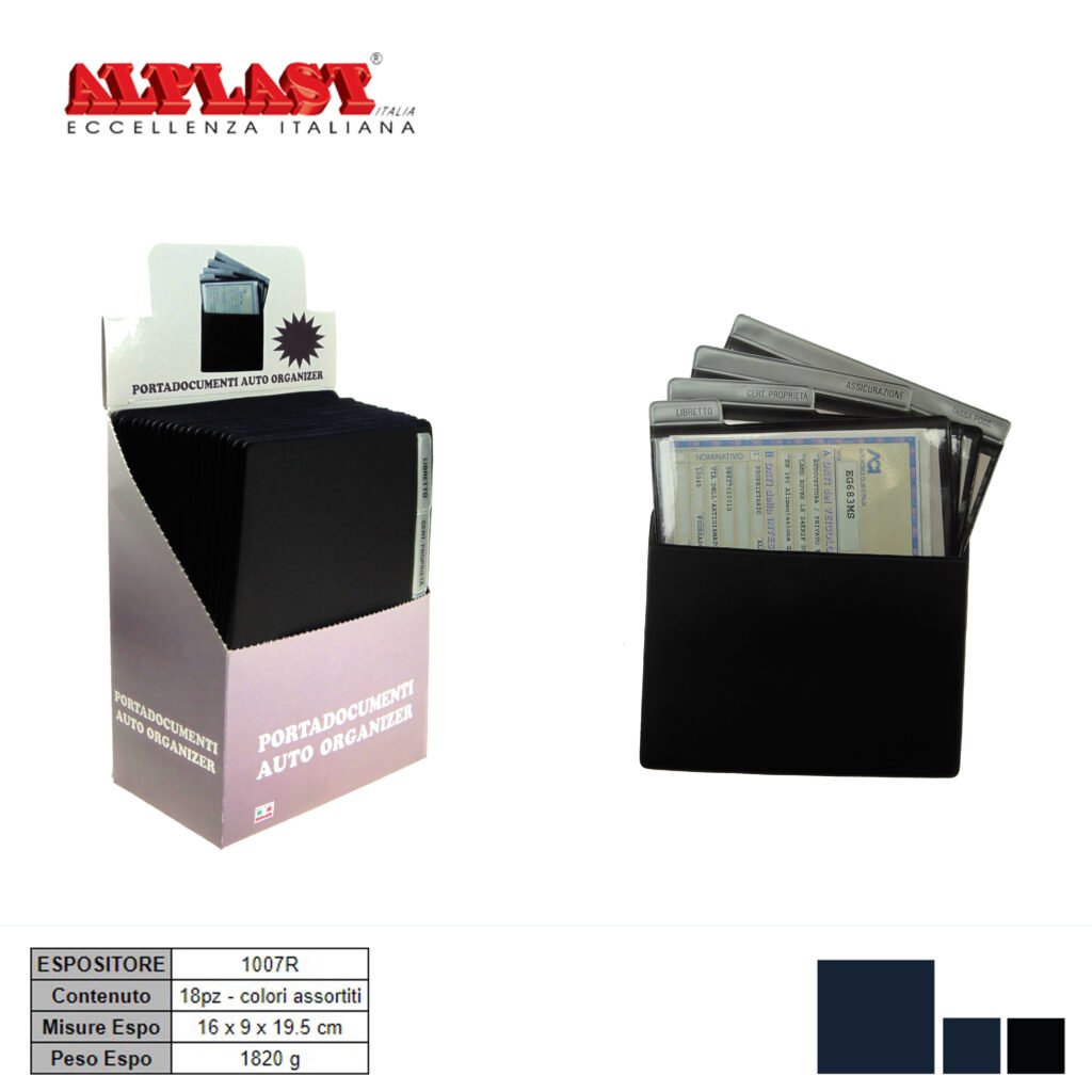 Porta Documenti Auto 18Pz Alplast Art.1007 R Pz1
