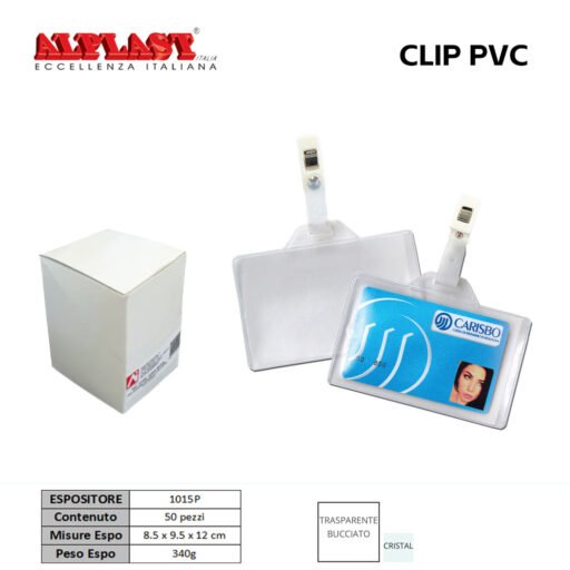 Porta Badge 50Pz Alplast Art.1015P Pz1