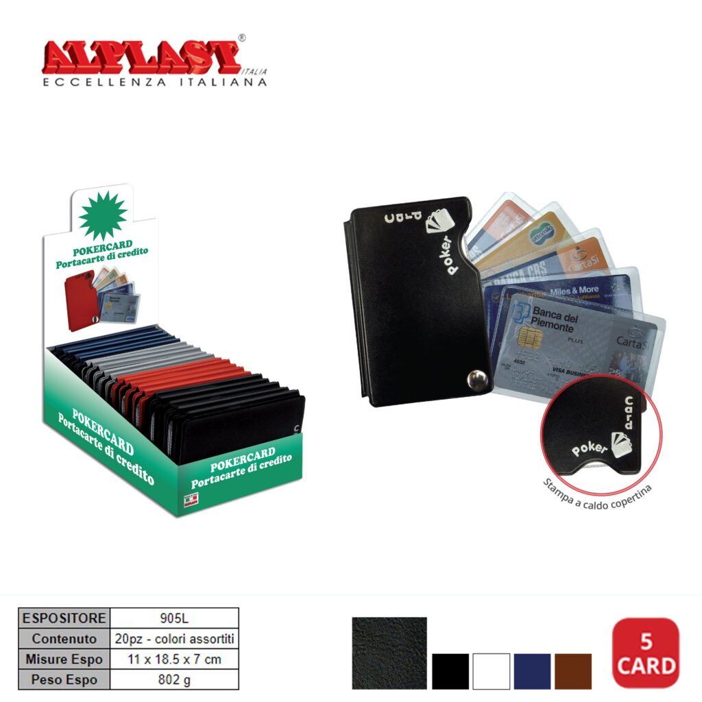 Pokercard 20Pz Color.Ass.Alplast Art.905L Pz1