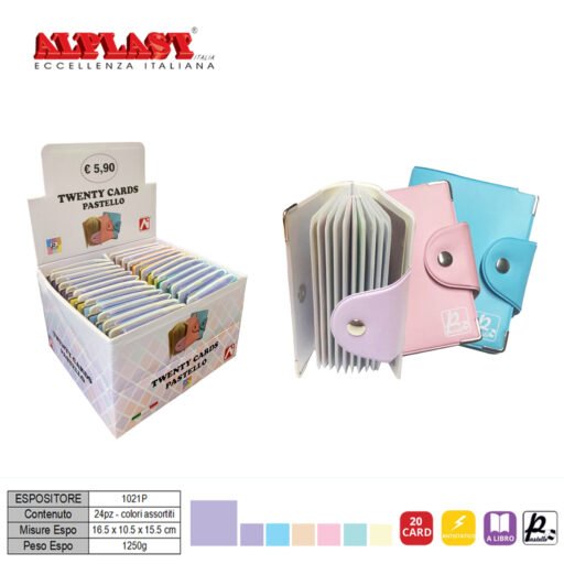 Porta Card 24Pz Twenty Color Past. Alplast Art.1021P Pz1