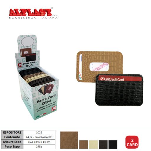 Porta Card 24Pz Similpelle Alplast Art.1026-24 Pz1