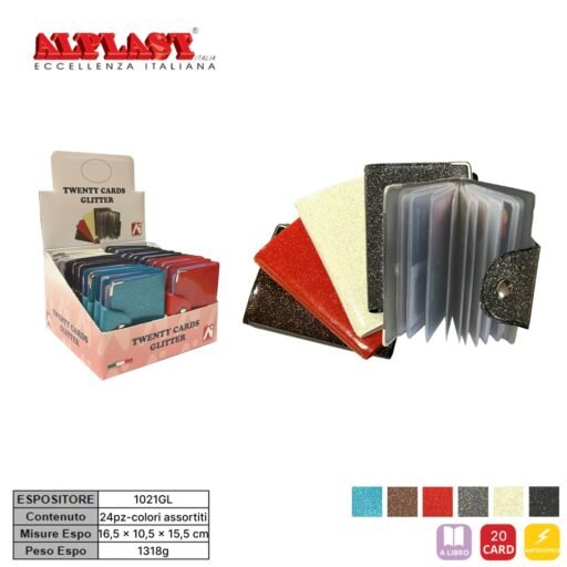 PORTACARD TWENTY GLITTER 24PZ ALPLAST