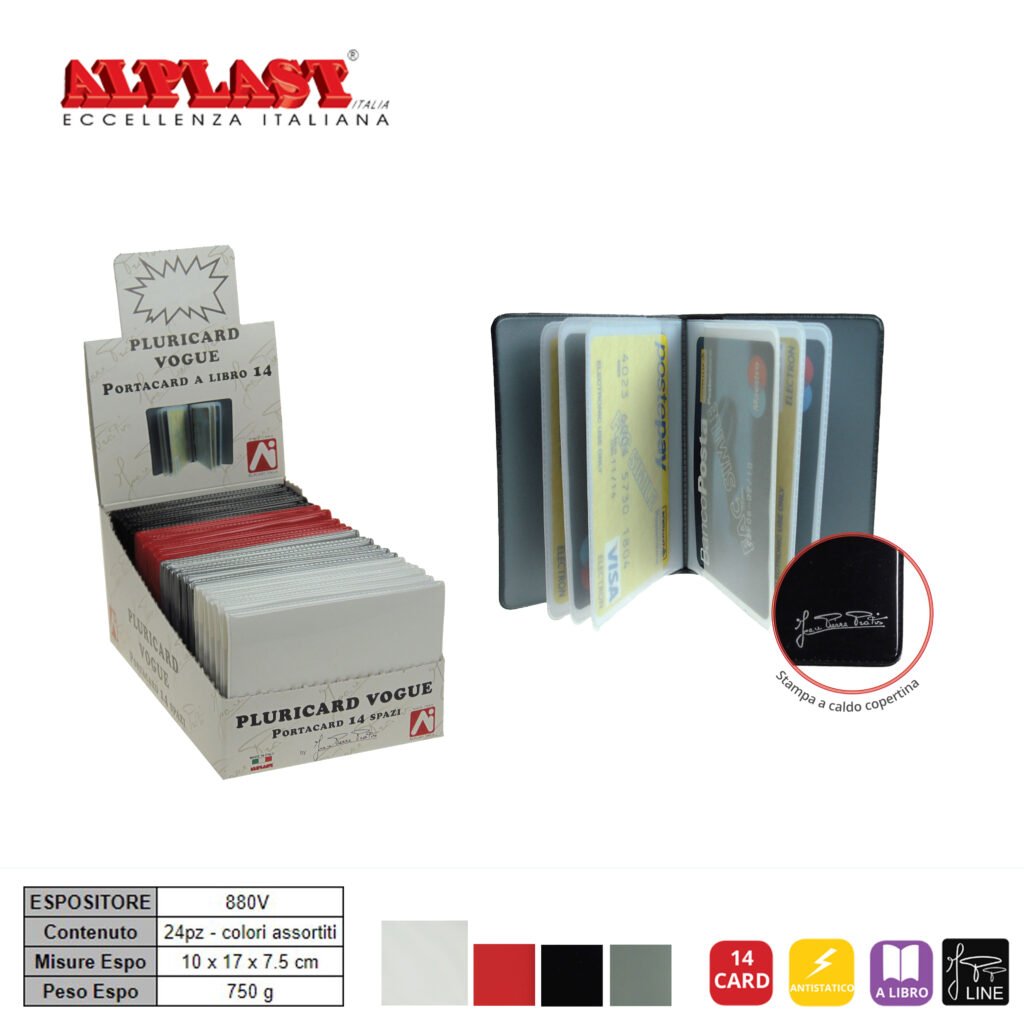 Porta Card 24Pz Vogue Alplast Art.880V Pz1