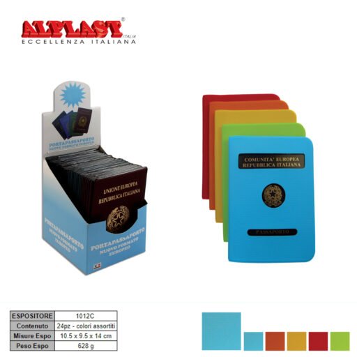 Porta Passaporto 24Pz Color Past. Alplast Art.1012C Pz1