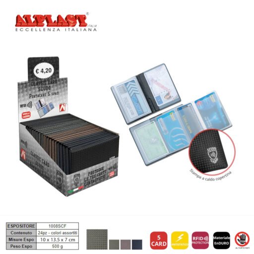 Porta Card 24Pz Scudo Alplast Art.1008Scf Pz1