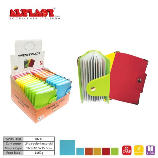 Porta Card 24Pz Color.Past. Alplast Art.1021C Pz1