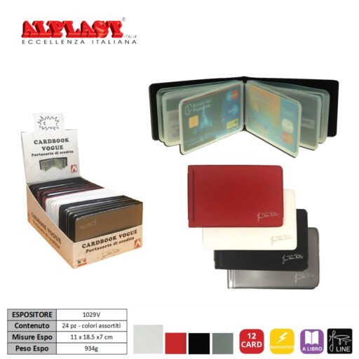 Porta Card Book 24Pz Vogue Alplast Art.1029V Pz1