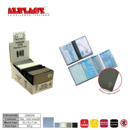 Porta Card 24Pz Scudo Alplast Art.1008Scm Pz1