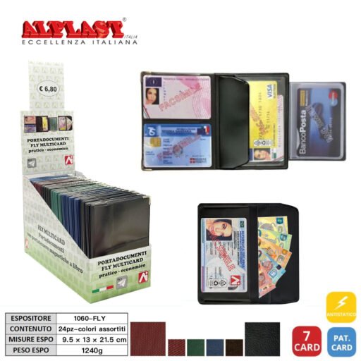 Portadocumenti 24Pz Fly Multicard Alplast Art.1060-Fly 1Pz