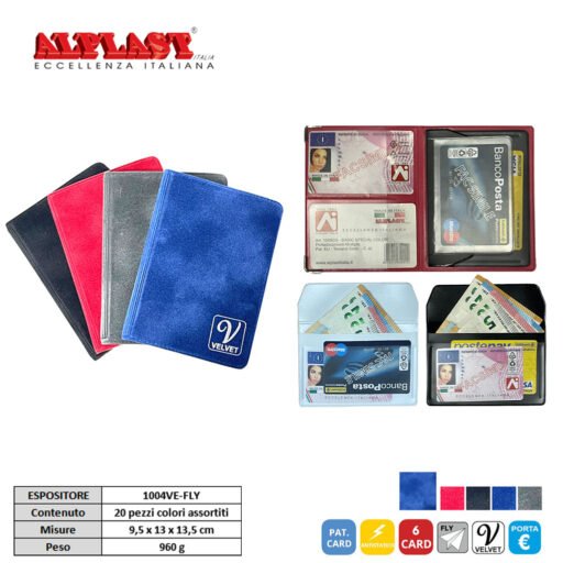 Porta Documenti Banconote 20Pz Alplast Art.1004Ve-Fly Pz1
