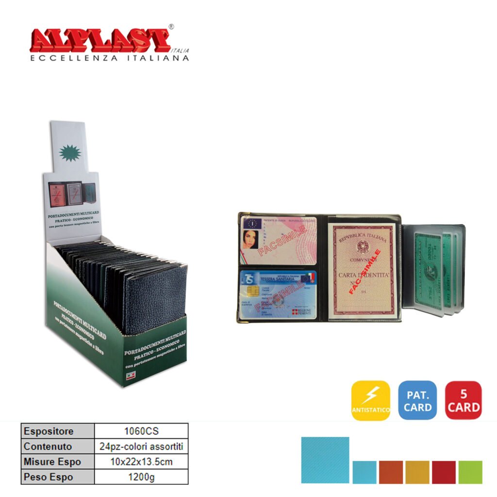 Porta Card 24Pz Color.Past.Ass. Alplast Art.1060Cs Pz1