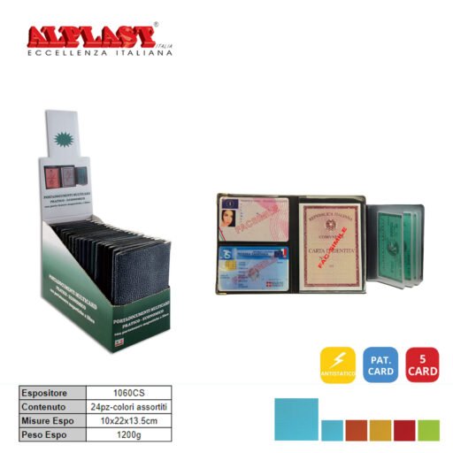 Porta Card 24Pz Color.Past.Ass. Alplast Art.1060Cs Pz1