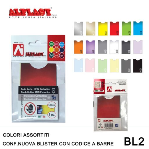 Art.100871 Alplast Scudocard Light Cromo Conf.40Pz