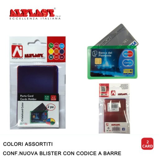 Art.109991 Alplast Cristalcard Color Conf.40Pz