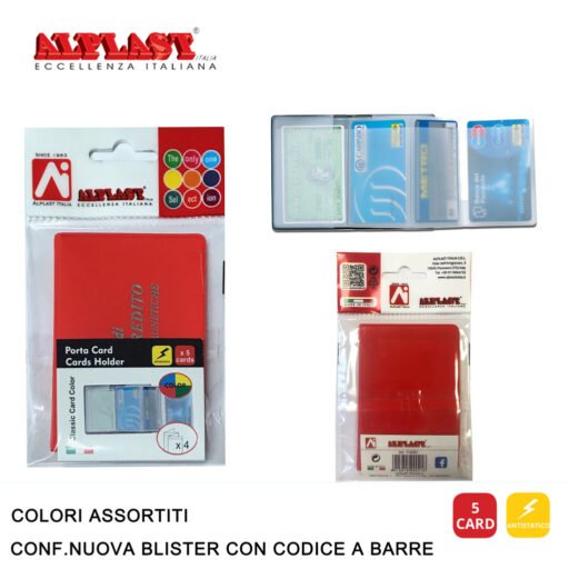 Art.110081 Alplast Classic Card Colorato Conf.24Pz