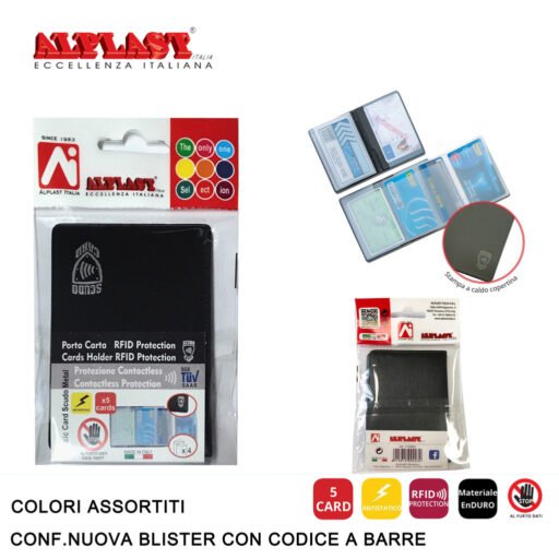 Art.110083 Alplast Classic Card Scudo Metal Conf.24Pz
