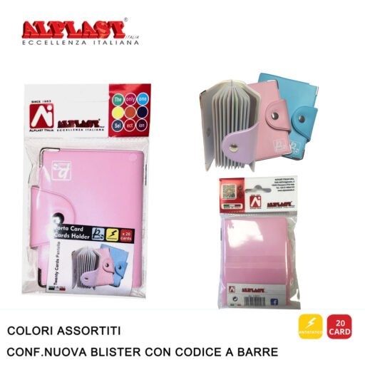 Art.110211 Alplast Twenty Cards Pastello Conf.12Pz
