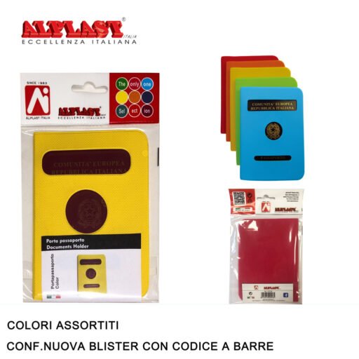 Art.110124 Alplast Portapassaporto Color Conf.24Pz