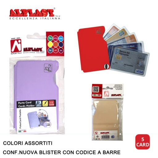 Art.109052 Alplast Pokercard Pastello Conf.24Pz