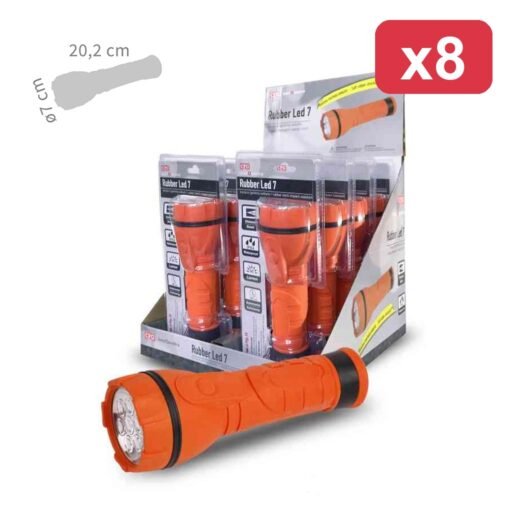 TORCIA RUBBER LED 7 GOMMA ANTIURTO BL1