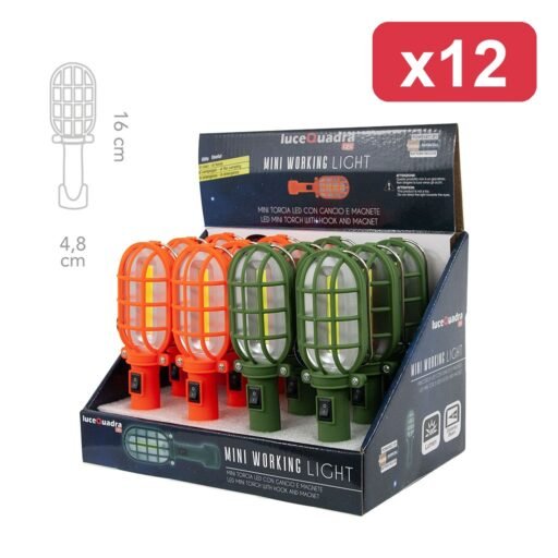 TORCIA MINI LAVORO C/GANCIO MAGNETE BL1