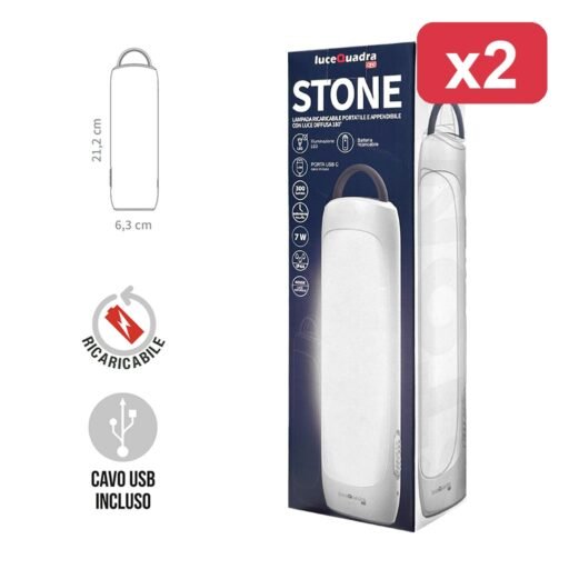 LAMPADA RICARICABILE LUCE 180 GRADI PZ1