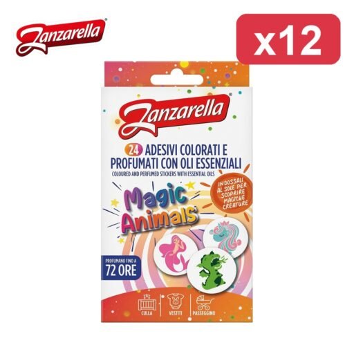 ZANZARELLA STICKER MAGIC ANIMALS 24PZ