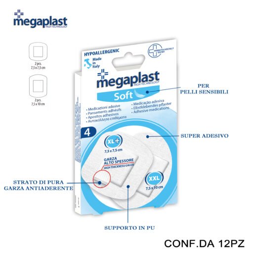 Art.112653 Megaplast Aquastop Ml 4 Cerotti Post Op Conf.4 12Pz