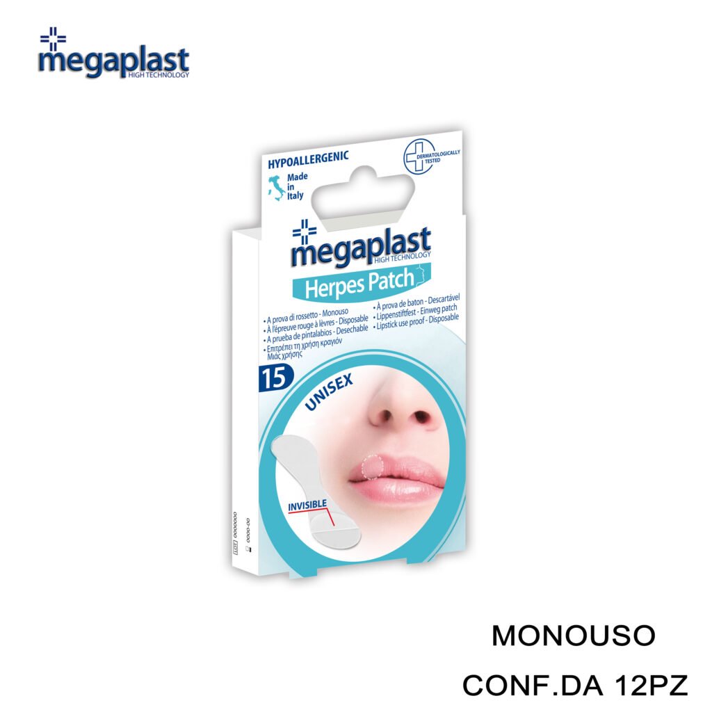Art.112684 Megaplast Herpes Patch Cerotti Herpes Conf.15 12Pz