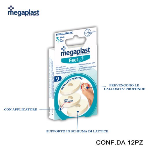 Art.130190 Megaplast Feet Ml 9 Paracalli Ovali Lattice Conf.9 12Pz